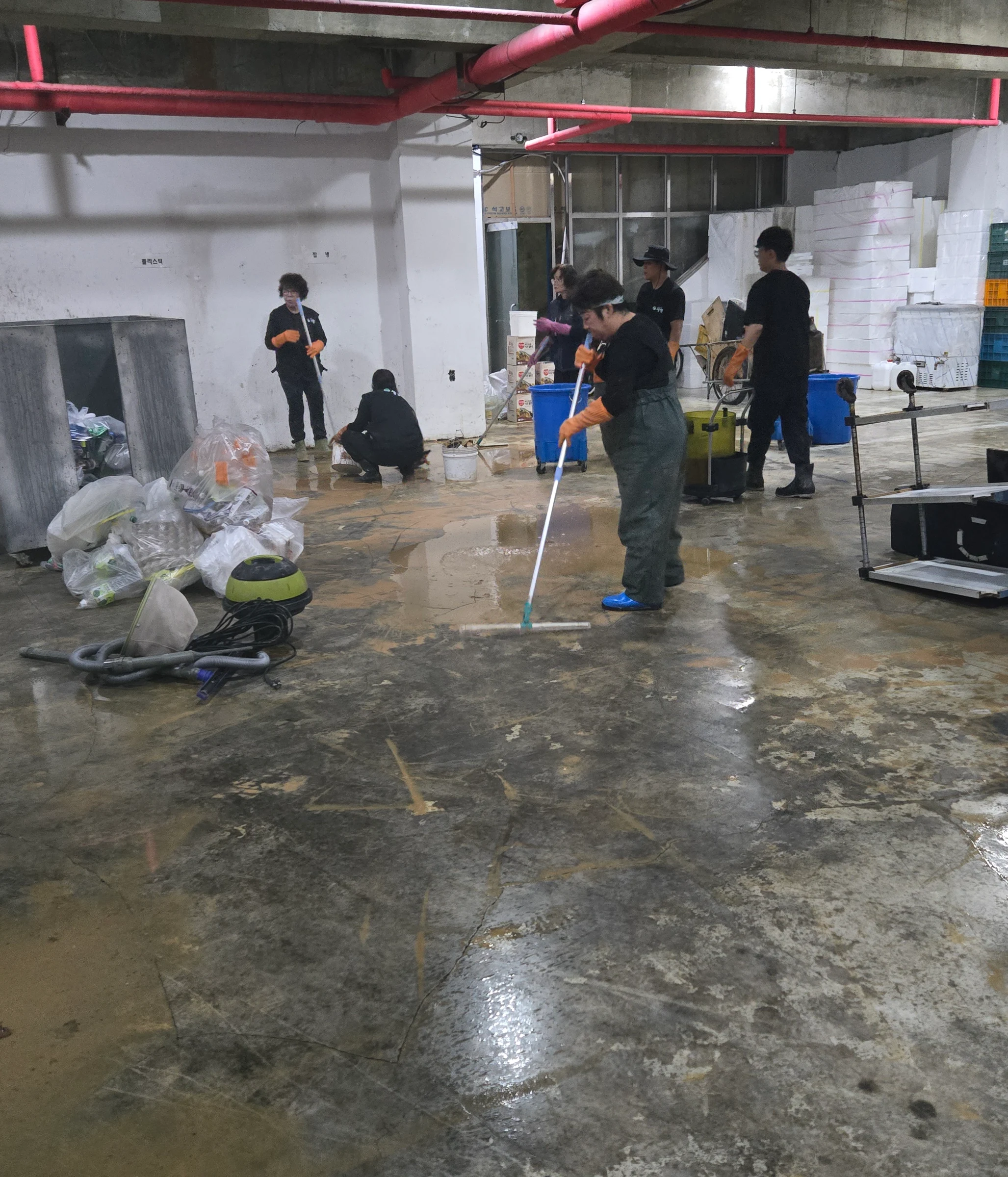충남 아산 지하주차장 침수복구 대표 이미지